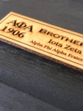 Fraternity Custom Wooden Greek Organization Name Badge