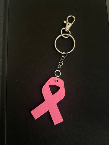 Pink Ribbon Keychains