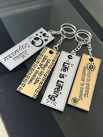 Custom Phrase Keychain