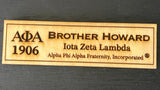 Fraternity Custom Wooden Greek Organization Name Badge
