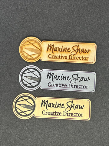 Custom Name/Title/Logo Badge