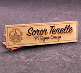 AKA Custom Wooden Greek Organization Name Badge