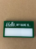 Hello, my name is… badge