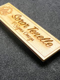 AKA Custom Wooden Greek Organization Name Badge