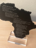 An African Elegy Poem - Tabletop Piece