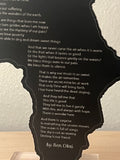 An African Elegy Poem - Tabletop Piece
