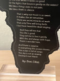 An African Elegy Poem - Tabletop Piece