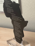An African Elegy Poem - Tabletop Piece