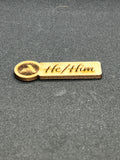 Magnetic Wooden Pronoun Badges