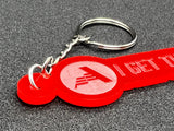 I Get Things Done - Red Keychain